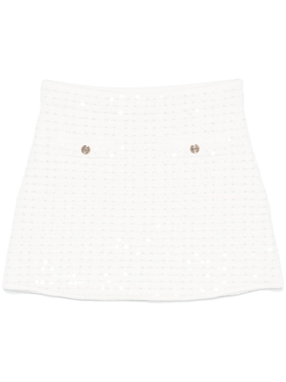 Maje sequinned knitted mini skirt - Neutrals von Maje