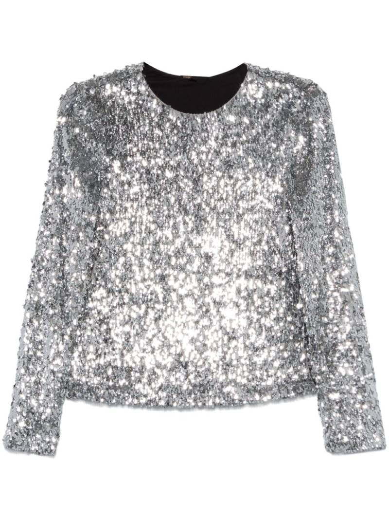 Maje sequinned top - Silver von Maje