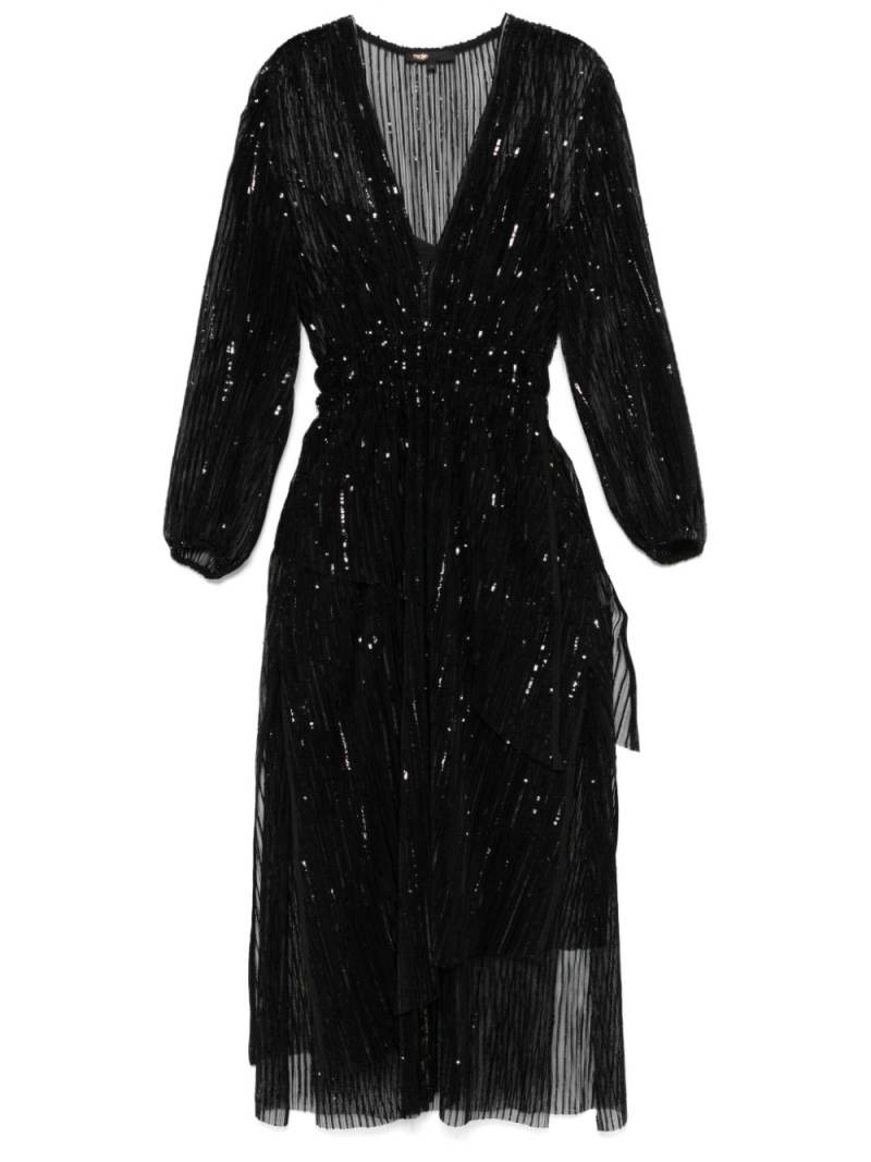 Maje sequinned maxi dress - Black von Maje