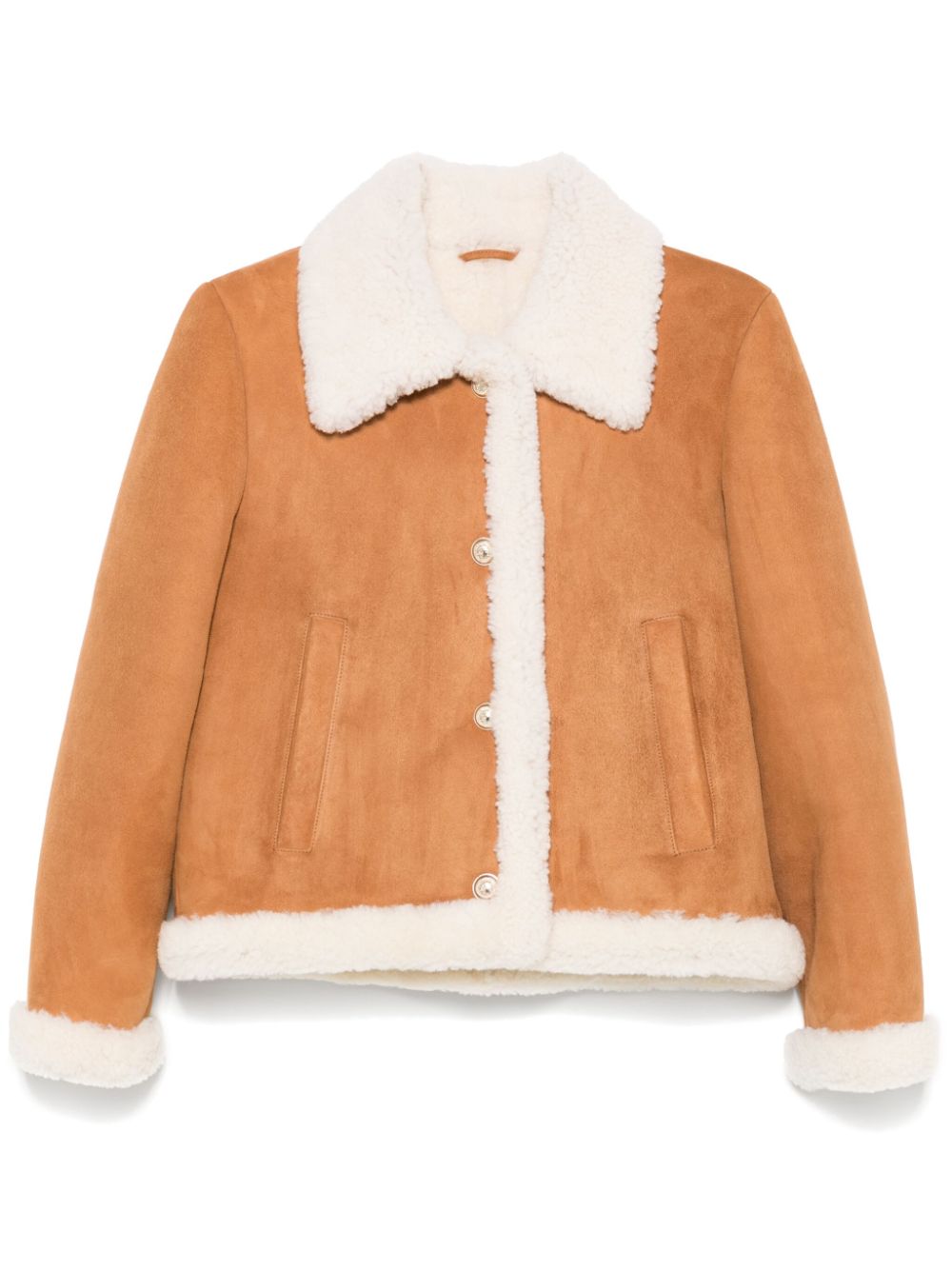 Maje shearling-effect coat - Brown von Maje