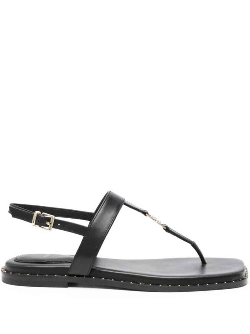 Maje slingback leather sandals - Black von Maje