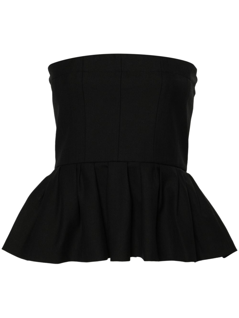 Maje strapless flared top - Black von Maje