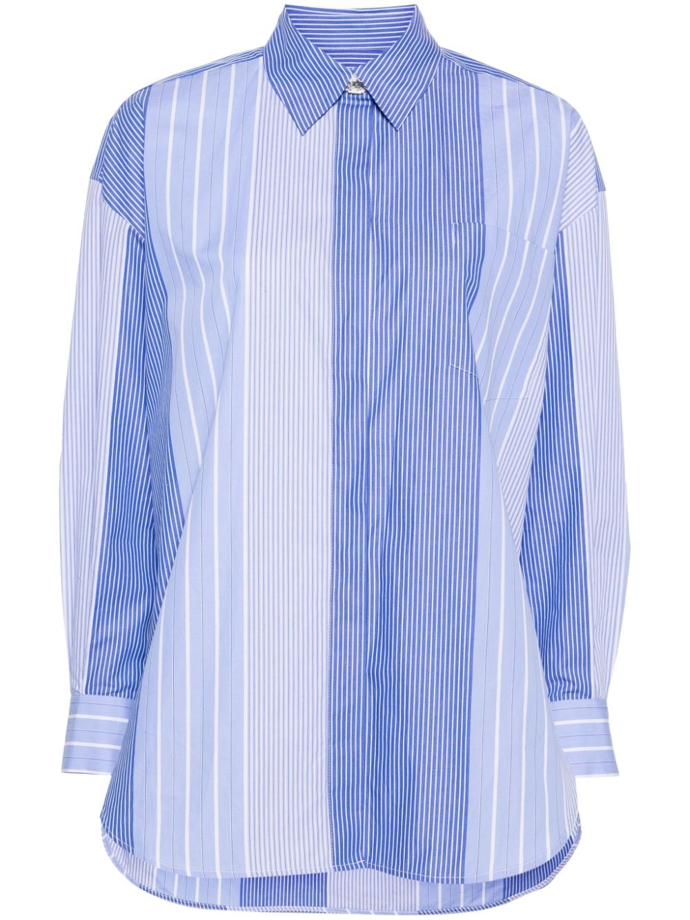 Maje striped cotton shirt - Blue von Maje