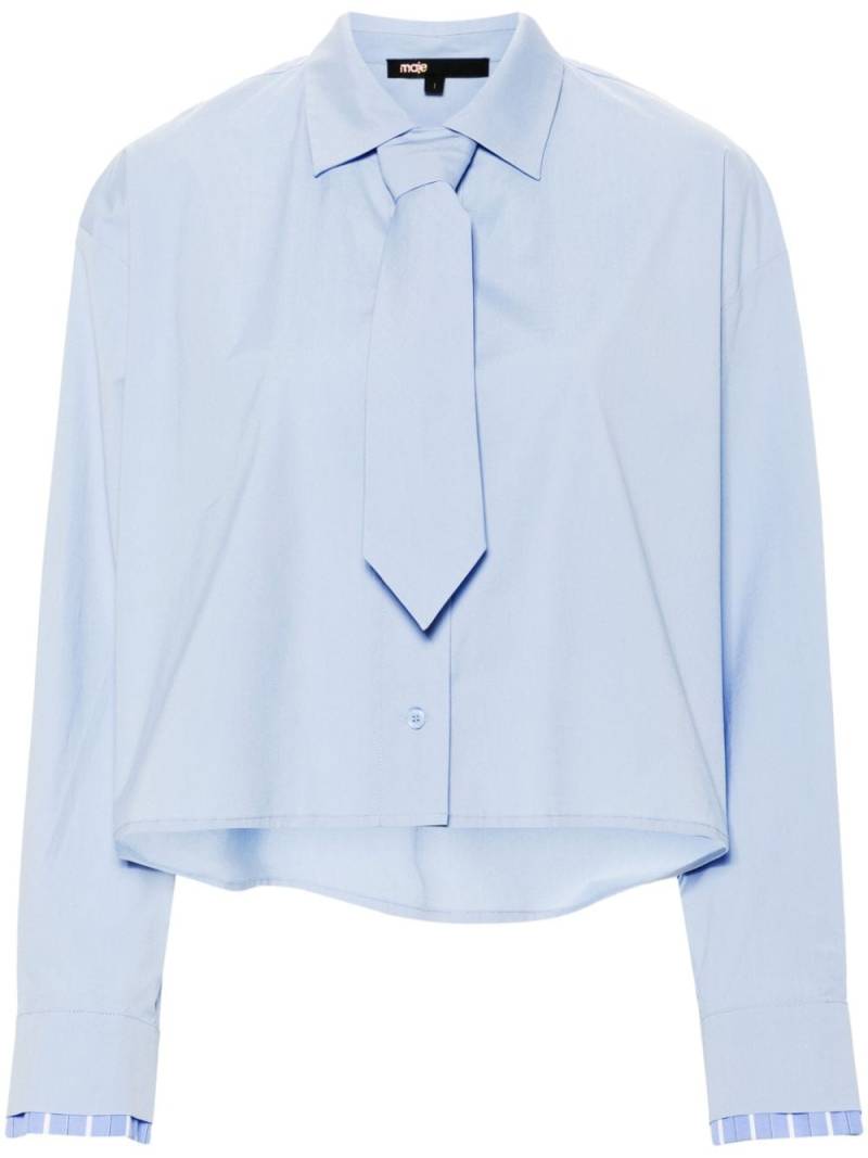 Maje removable-tie shirt - Blue von Maje