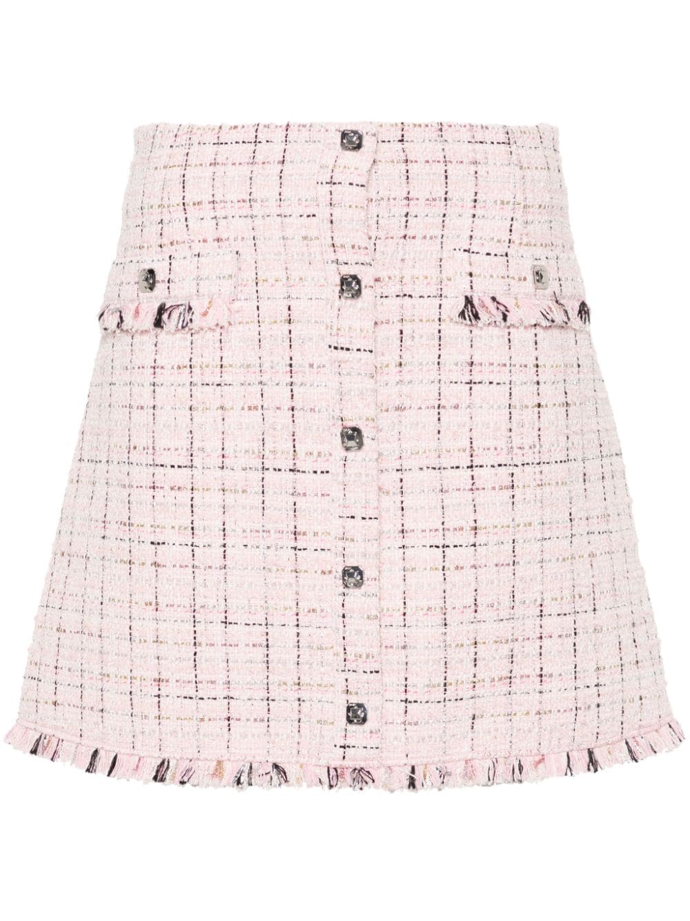 Maje belted tweed skirt - Pink von Maje