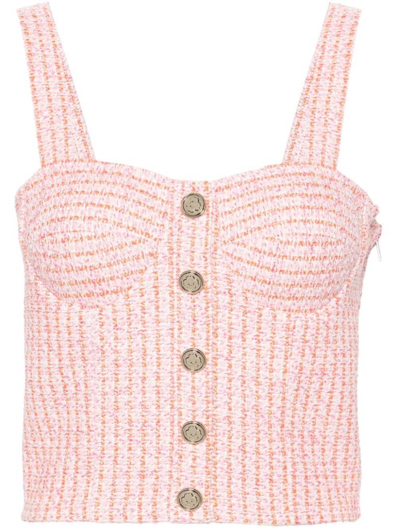 Maje tweed bustier top - Pink von Maje