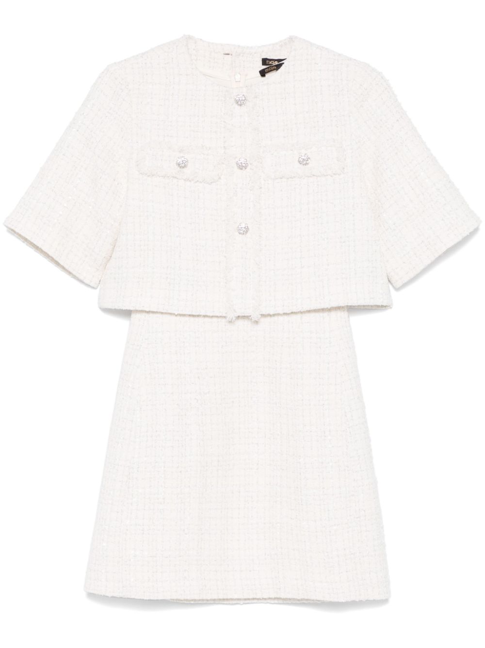 Maje tweed dress set - White von Maje