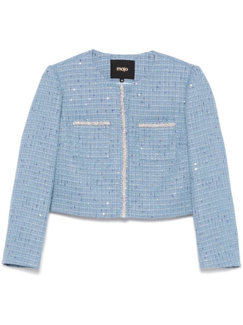 Maje tweed jacket - Blue von Maje