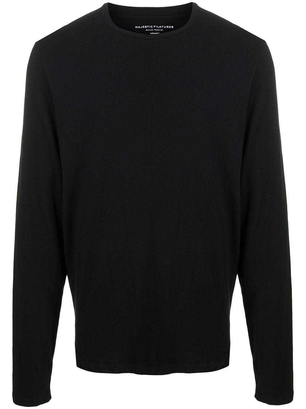 Majestic Filatures crew neck long-sleeve T-shirt - Black von Majestic Filatures