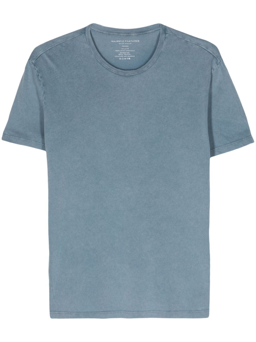 Majestic Filatures crew-neck organic cotton T-shirt - Blue von Majestic Filatures