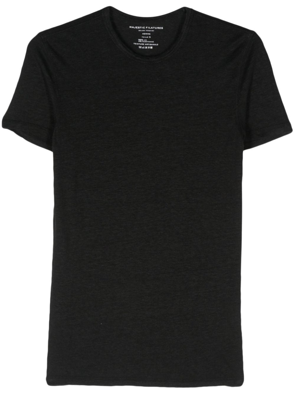 Majestic Filatures fine-ribbed T-shirt - Black von Majestic Filatures