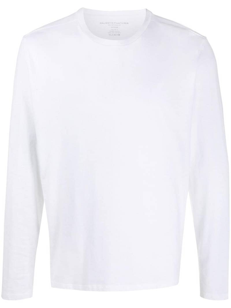 Majestic Filatures long sleeve t-shirt - White von Majestic Filatures