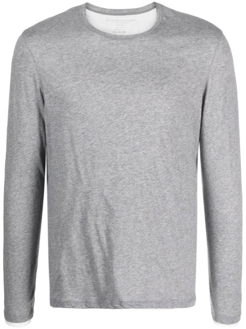 Majestic Filatures mélange-effect cotton sweatshirt - Grey von Majestic Filatures