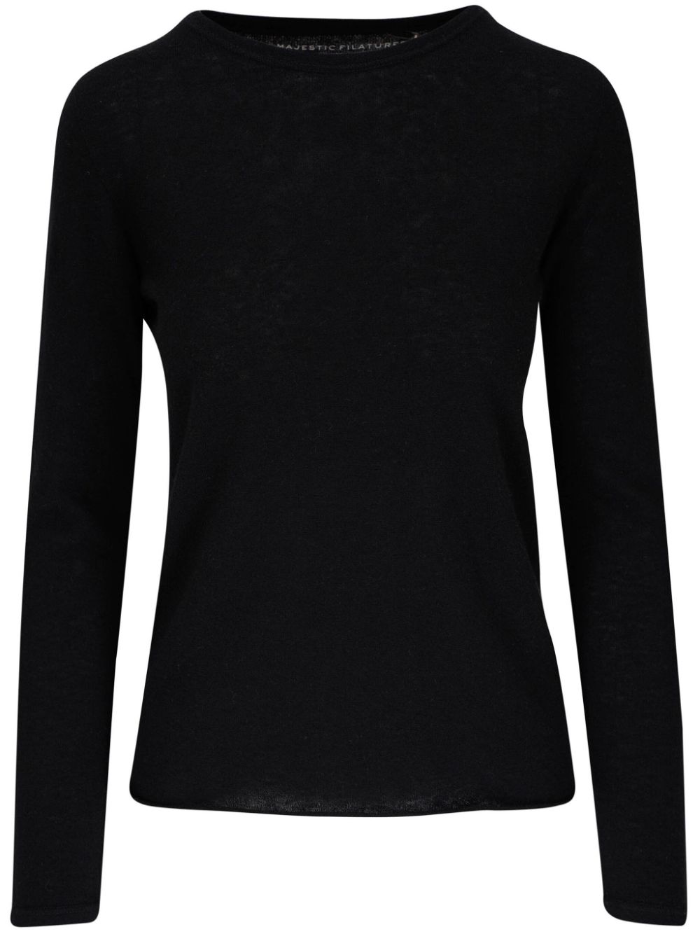 Majestic Filatures round-neck cashmere jumper - Black von Majestic Filatures