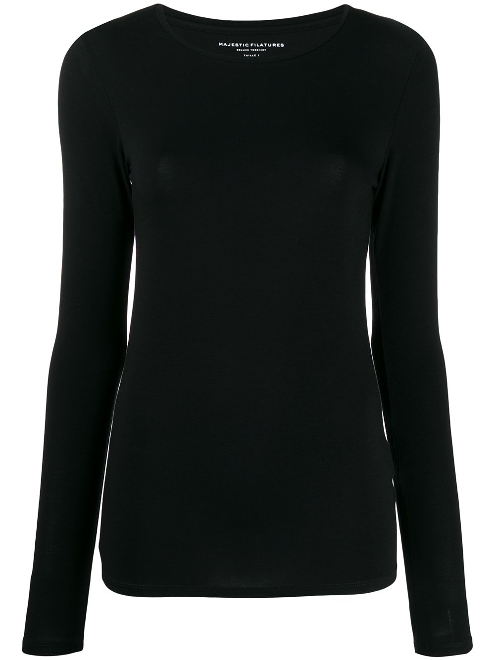 Majestic Filatures round neck jumper - Black von Majestic Filatures