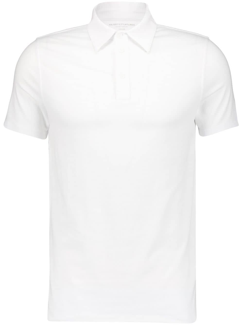 Majestic Filatures short-sleeve organic-cotton polo shirt - White von Majestic Filatures