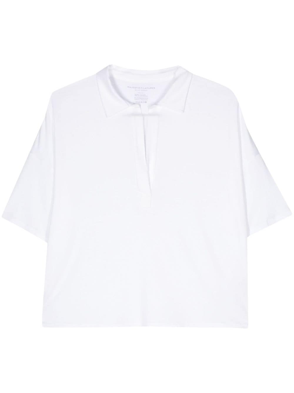 Majestic Filatures short-sleeve polo shirt - White von Majestic Filatures