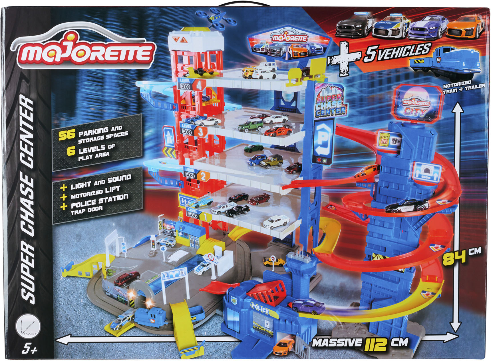 majORETTE Spiel-Parkgarage »Super Chase Center«, mit Licht & Sound von Majorette