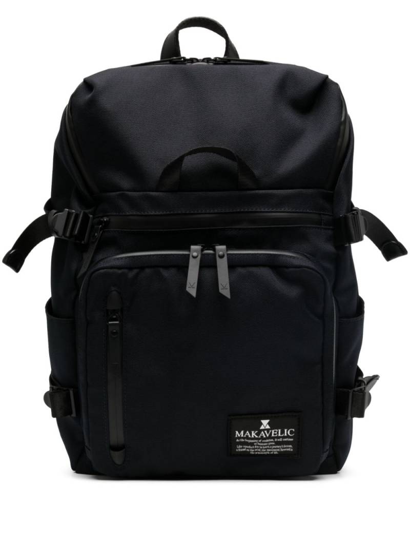 Makavelic Chase Square Box zipped backpack - Blue von Makavelic