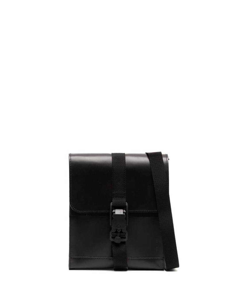 Makavelic embossed-logo leather shoulder bag - Black von Makavelic