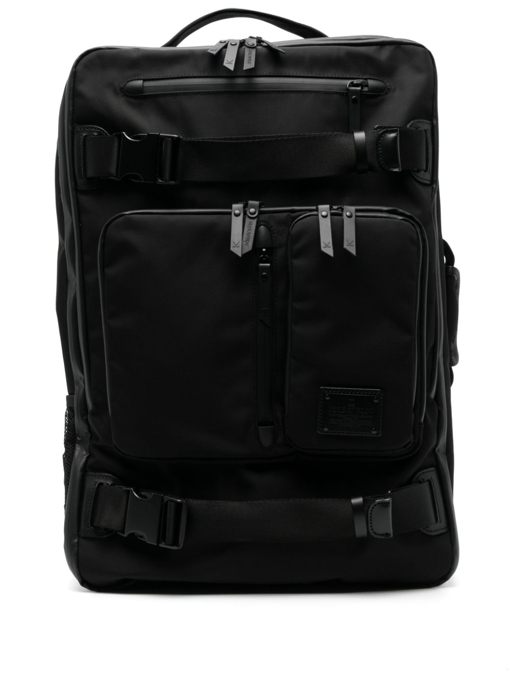 Makavelic logo-appliqué zipped backpack - Black von Makavelic