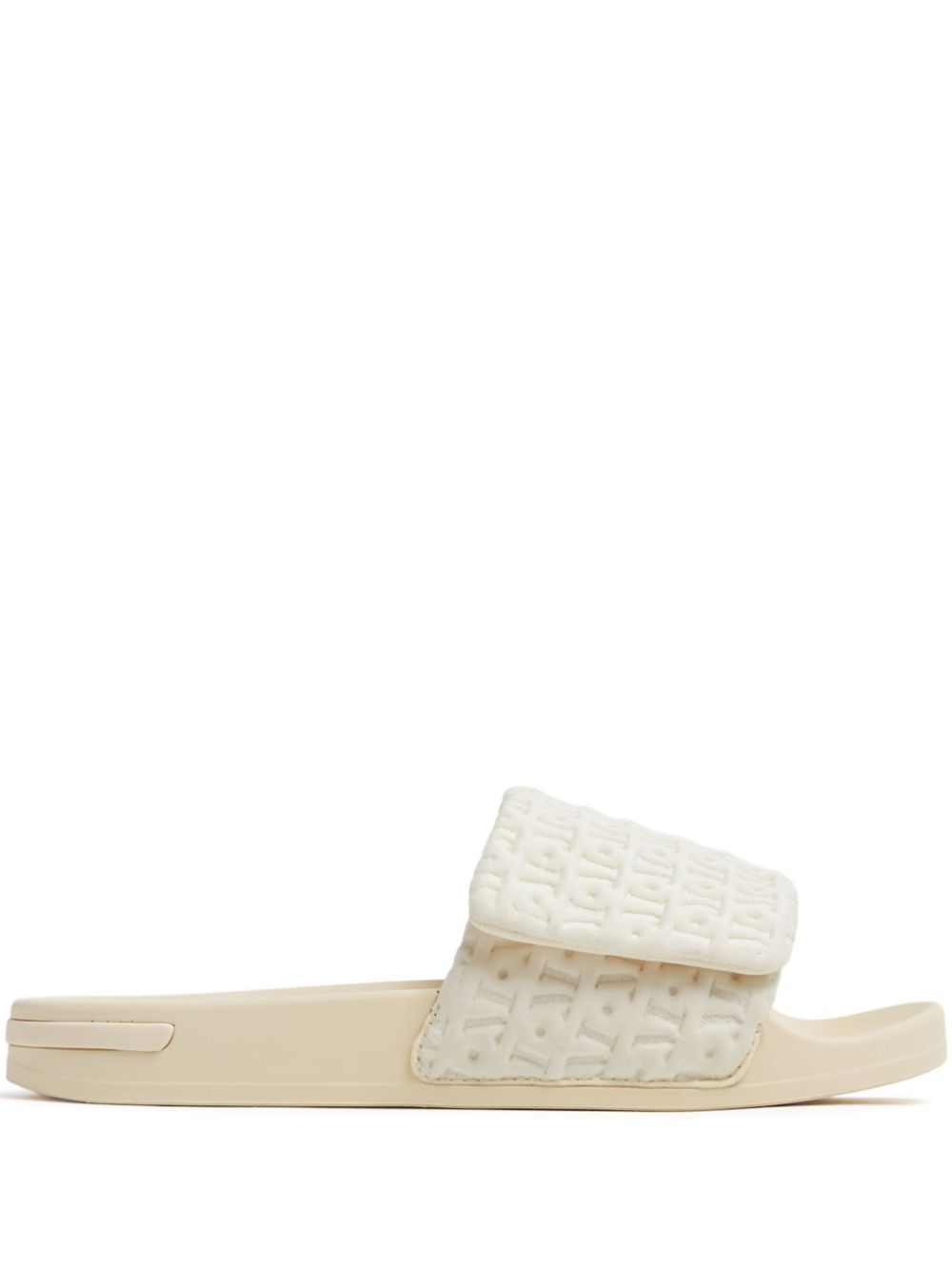 Mallet monogram-embossed slides - Neutrals von Mallet