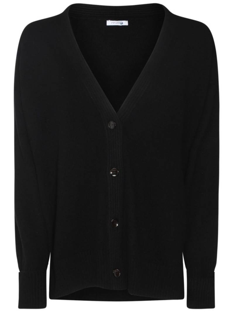 Malo V-neck cashmere cardigan - Black von Malo