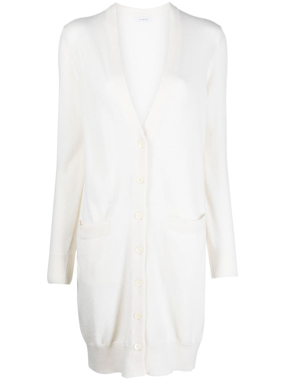 Malo button-up cashmere cardigan - White von Malo