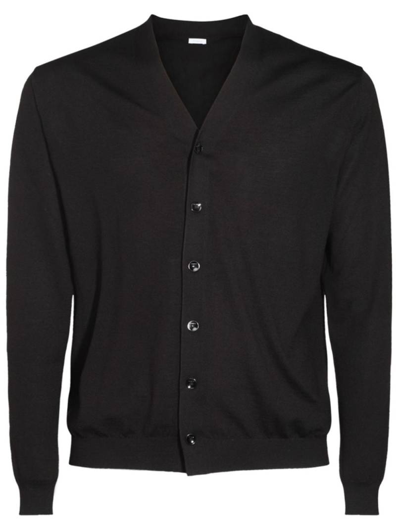 Malo buttoned v-neck cardigan - Black von Malo