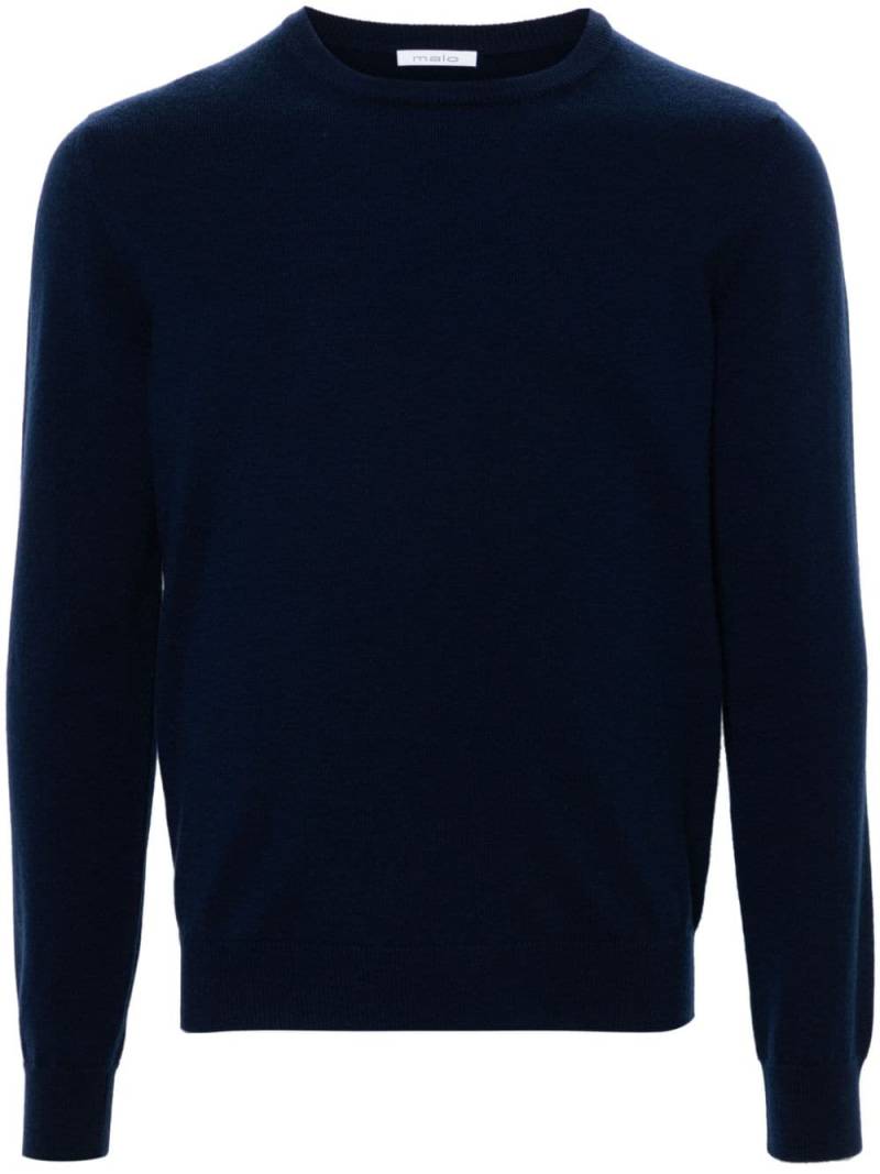 Malo cashmere crew neck jumper - Blue von Malo