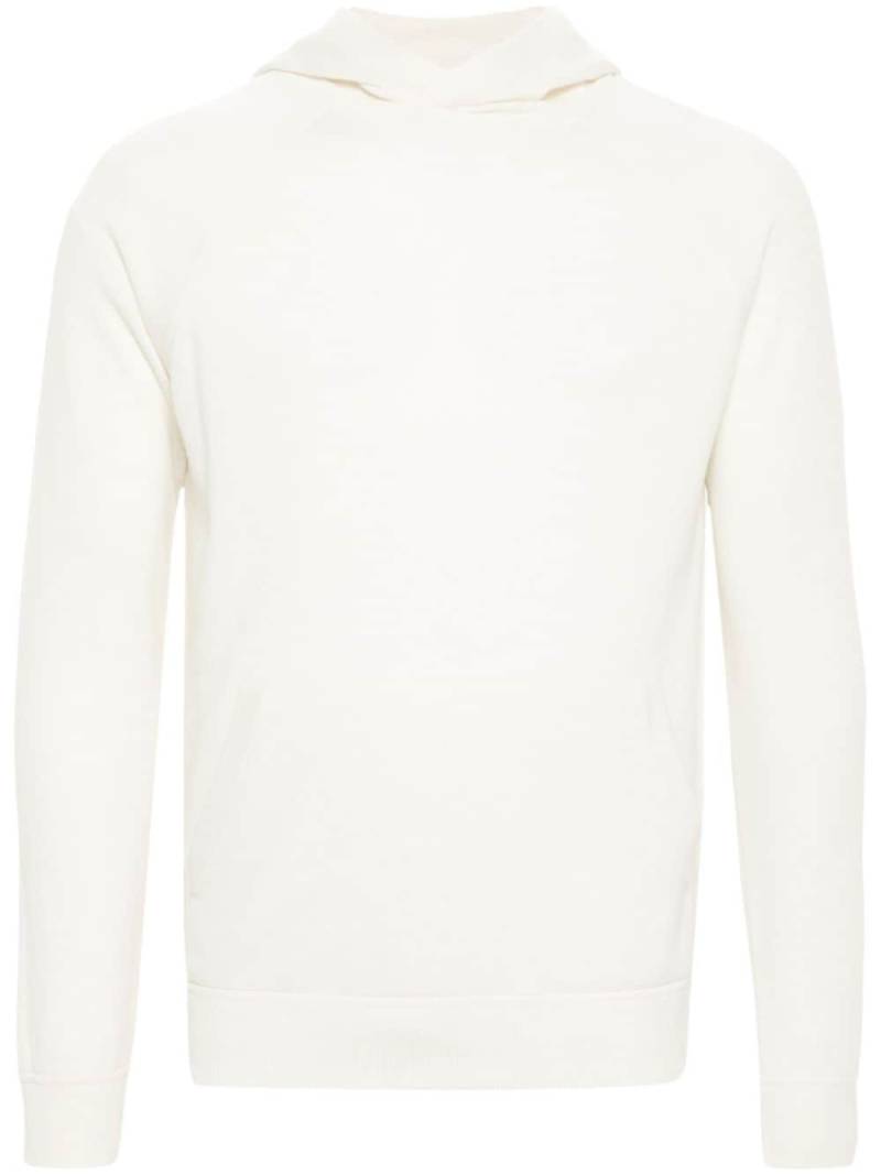 Malo cashmere knitted hoodie - Neutrals von Malo