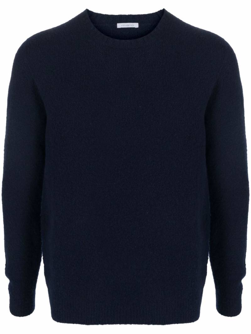 Malo crew-neck knitted jumper - Blue von Malo