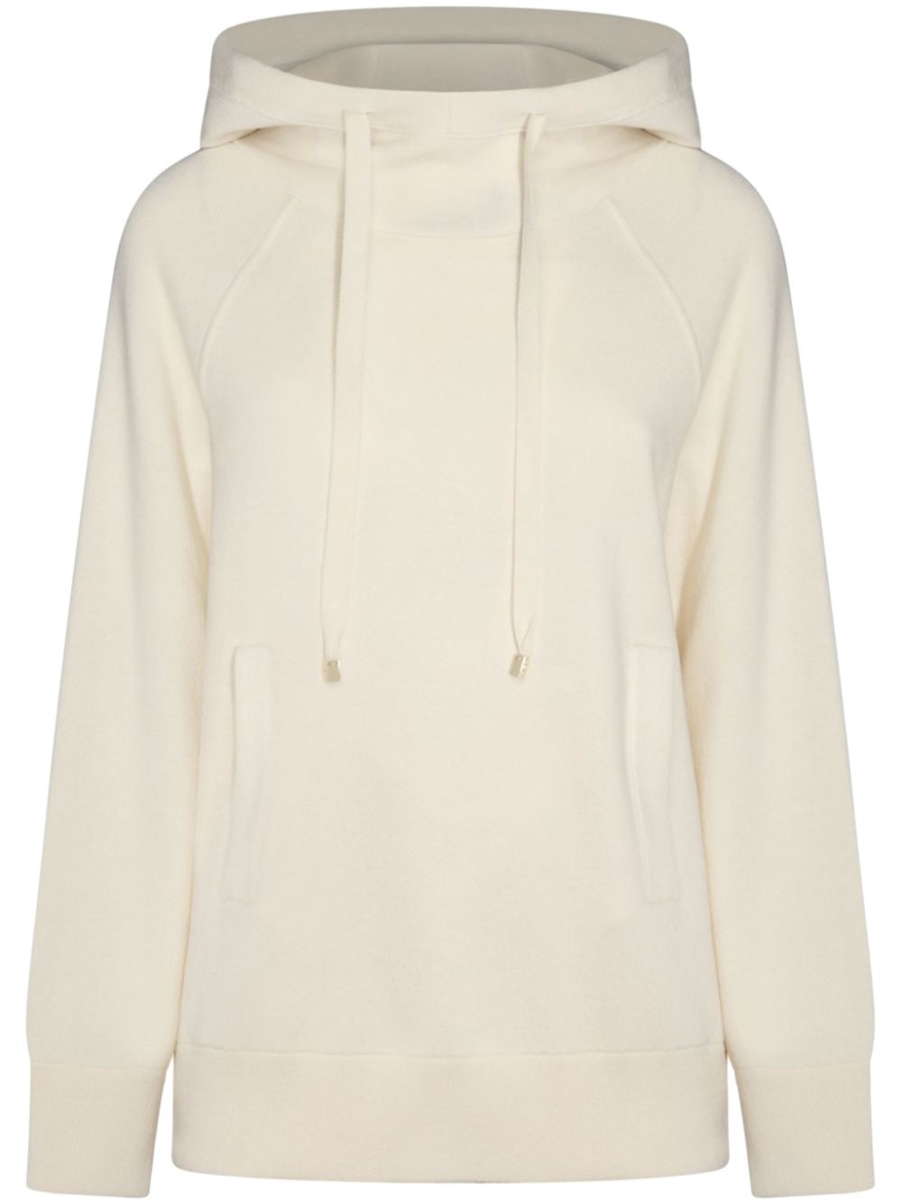 Malo drawstring hoodie - White