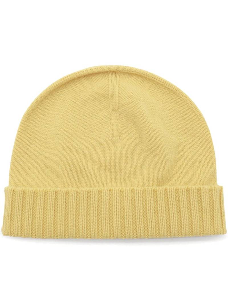 Malo fine-knit beanie - Yellow von Malo