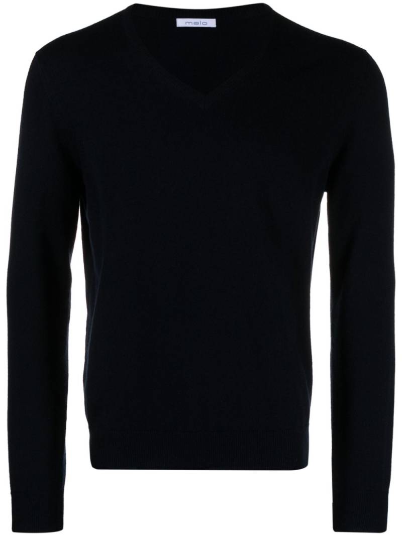 Malo fine-knit cashmere jumper - Blue von Malo