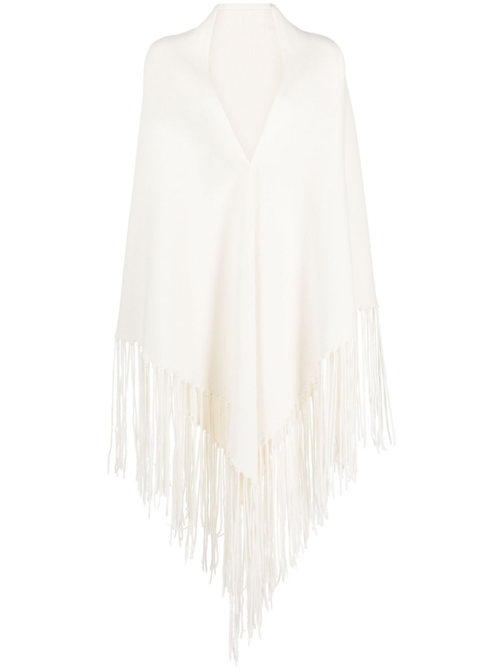 Malo fringed open-front cardigan - White von Malo