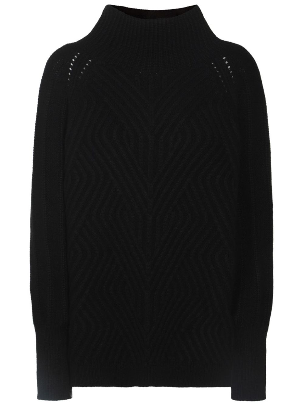 Malo high-neck cashmere jumper - Black von Malo