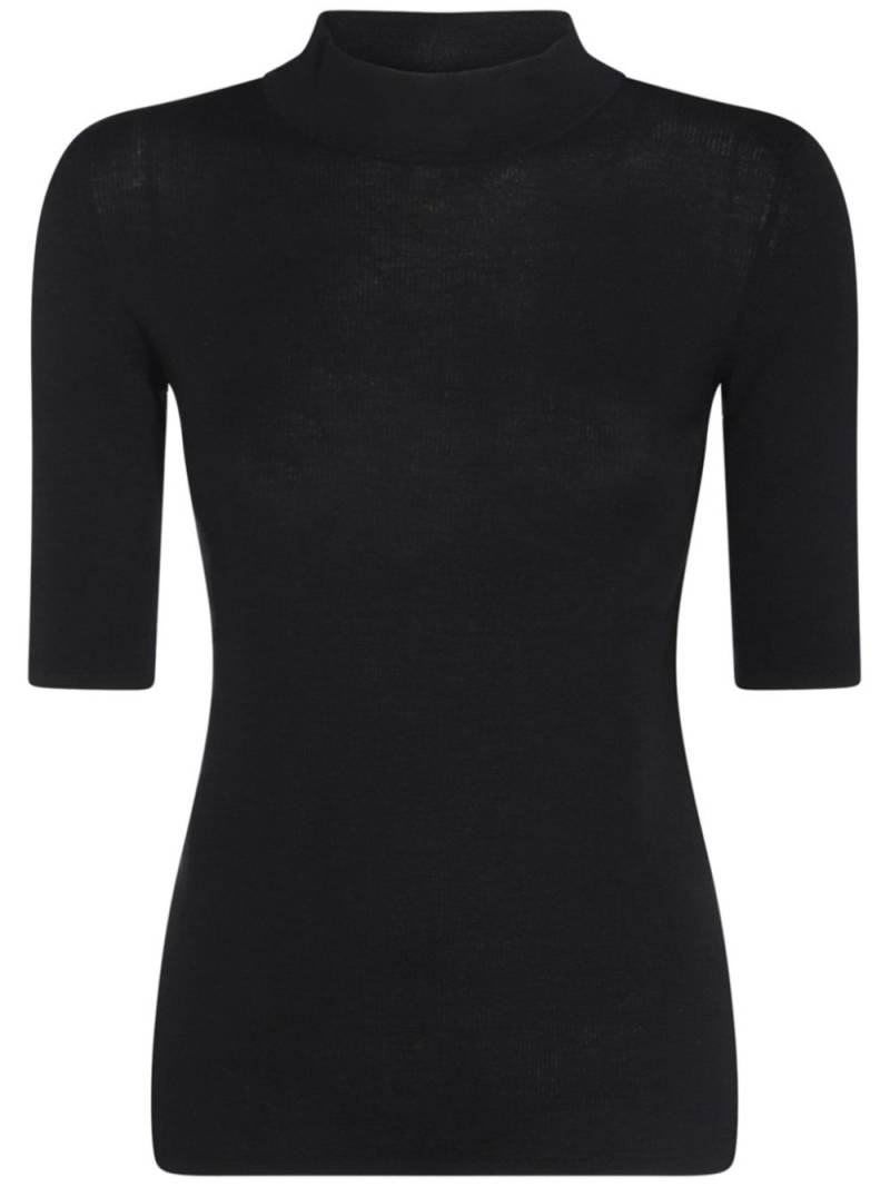 Malo high-neck cashmere top - Black von Malo