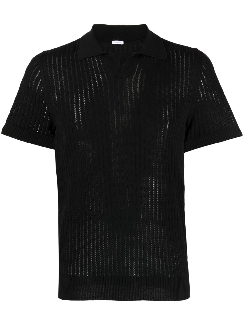 Malo knitted polo shirt - Black von Malo