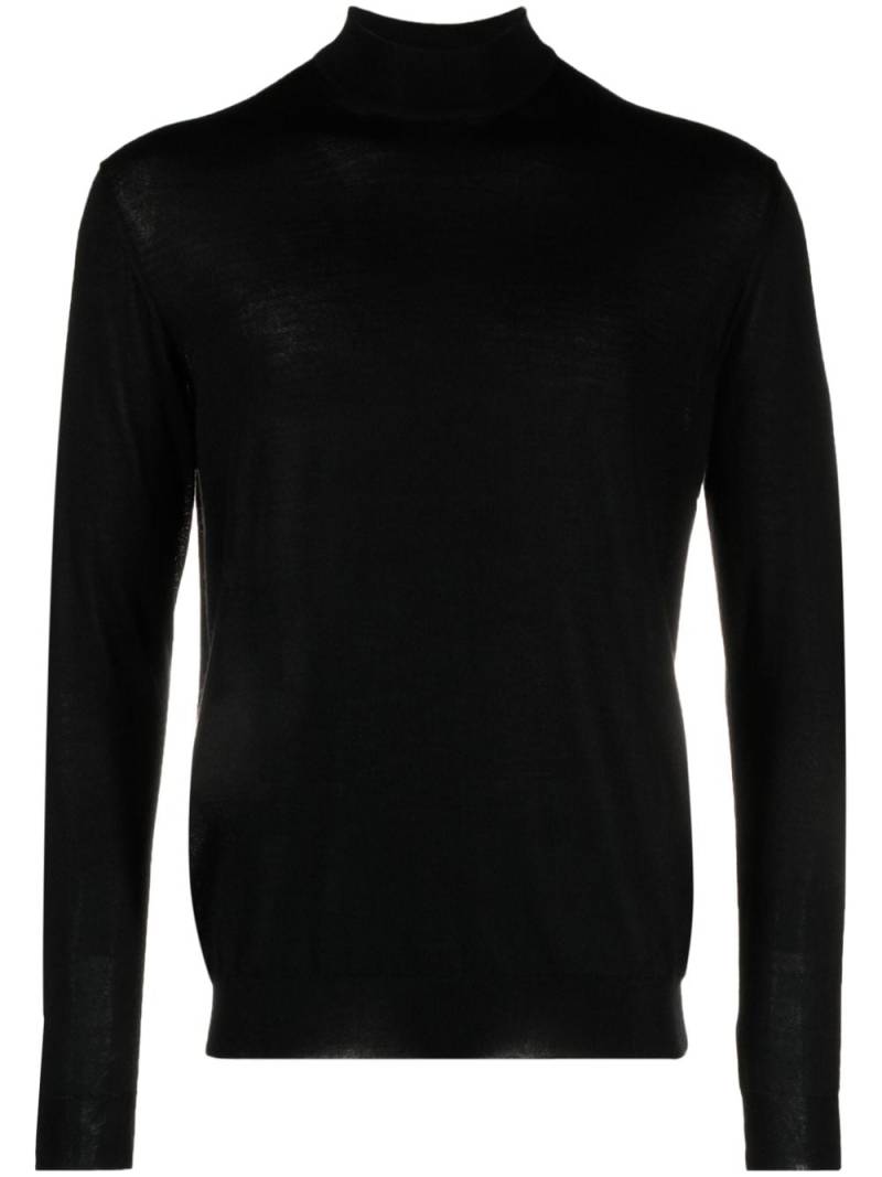 Malo mock-neck cashmere-blend jumper - Black von Malo