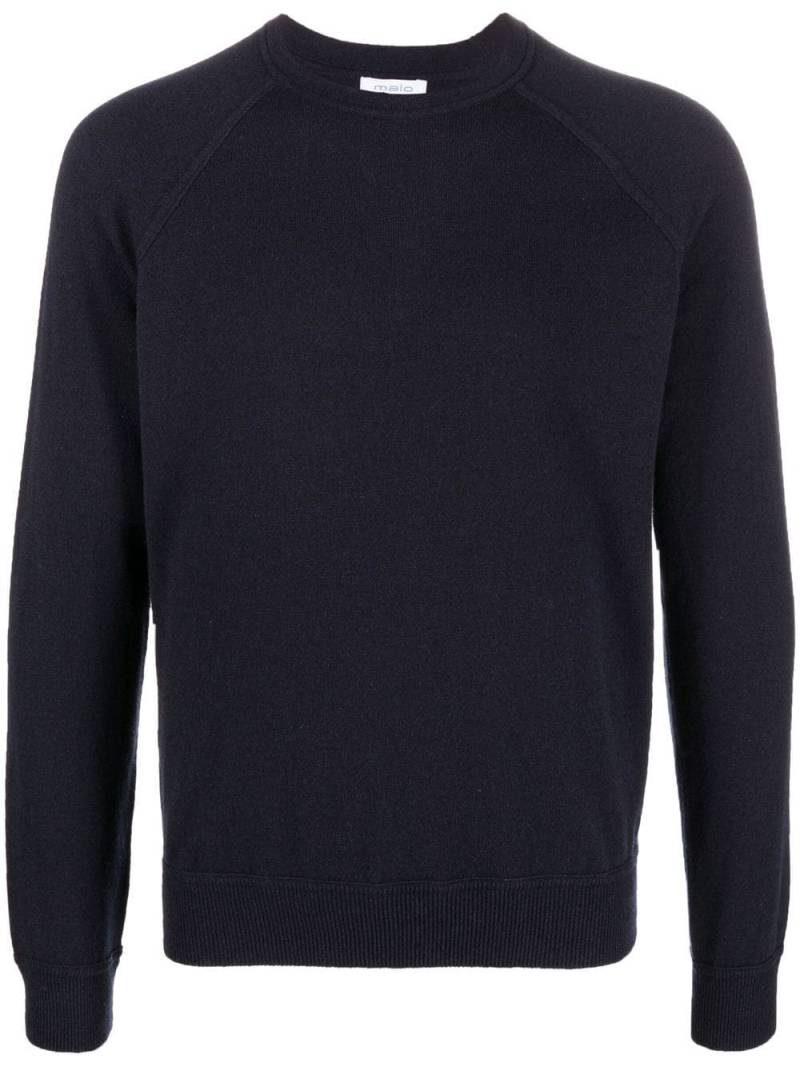 Malo raglan-sleeve cashmere jumper - Blue von Malo