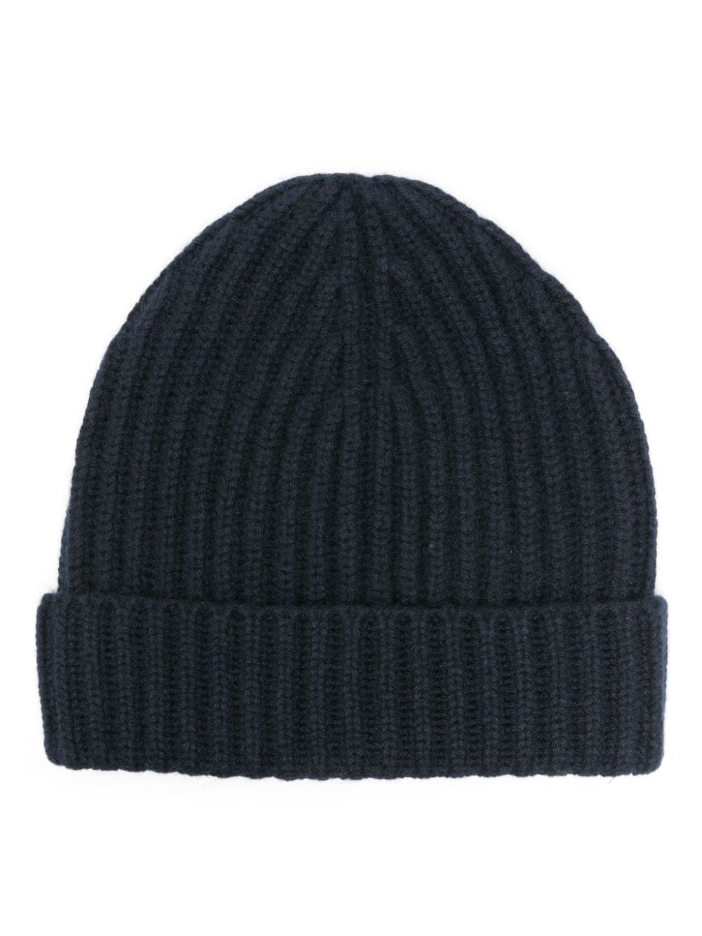 Malo ribbed-knit cashmere beanie - Blue von Malo