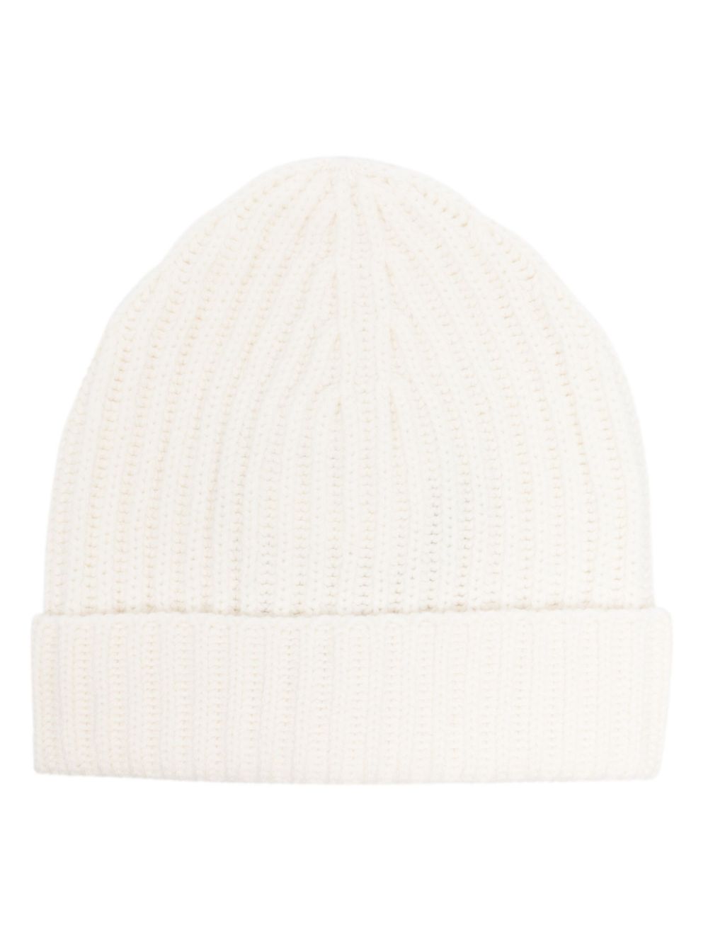 Malo ribbed-knit cashmere beanie - White von Malo