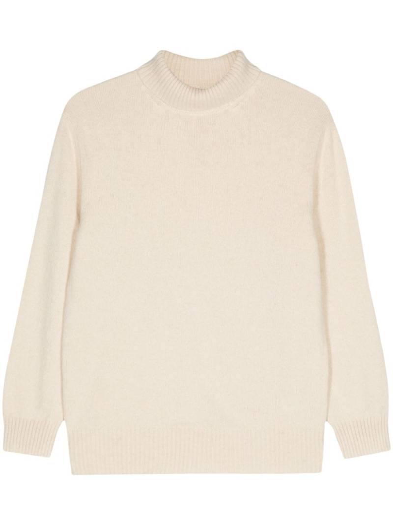 Malo roll-neck long-sleeve jumper - White von Malo