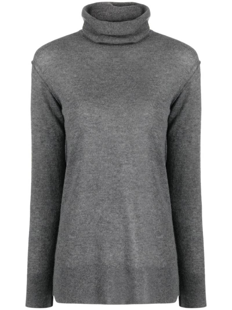 Malo roll-neck mélange jumper - Grey von Malo