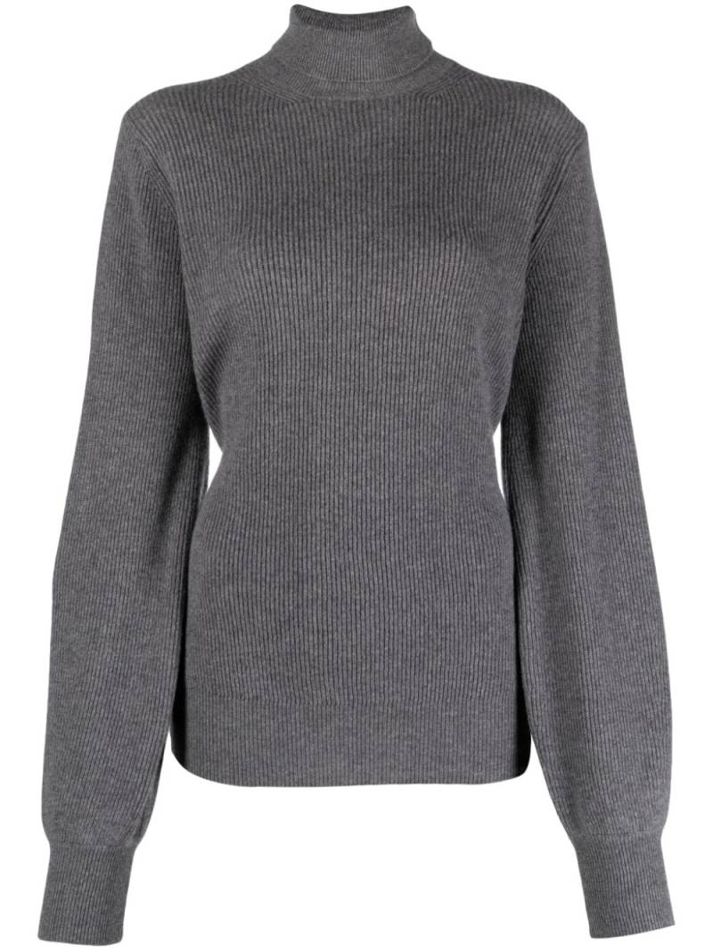 Malo roll-neck ribbed cashmere jumper - Grey von Malo