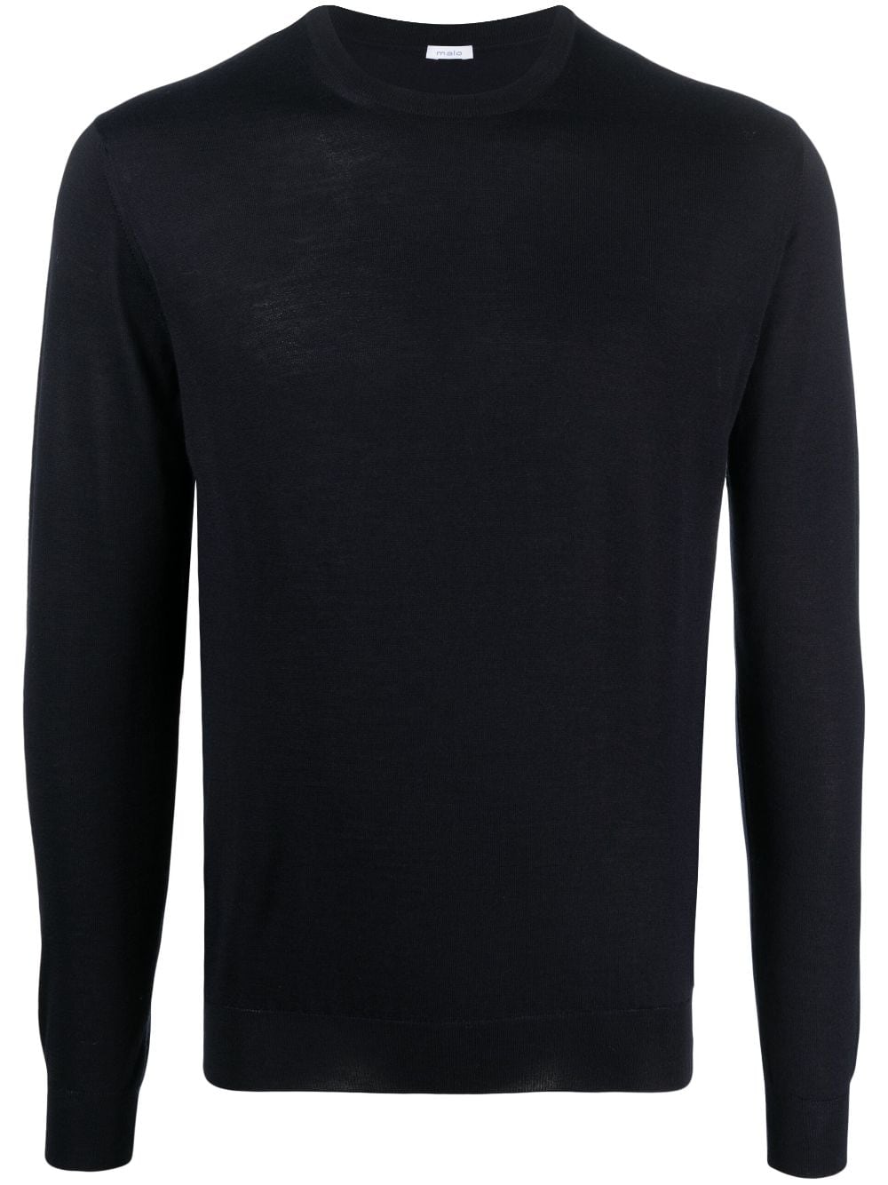 Malo round-neck knit jumper - Blue von Malo