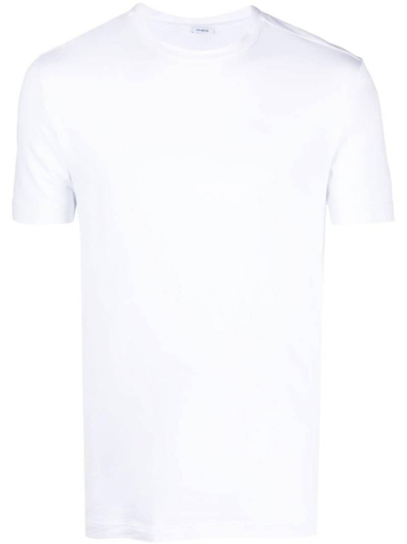 Malo short-sleeved stretch-cotton T-shirt - White von Malo