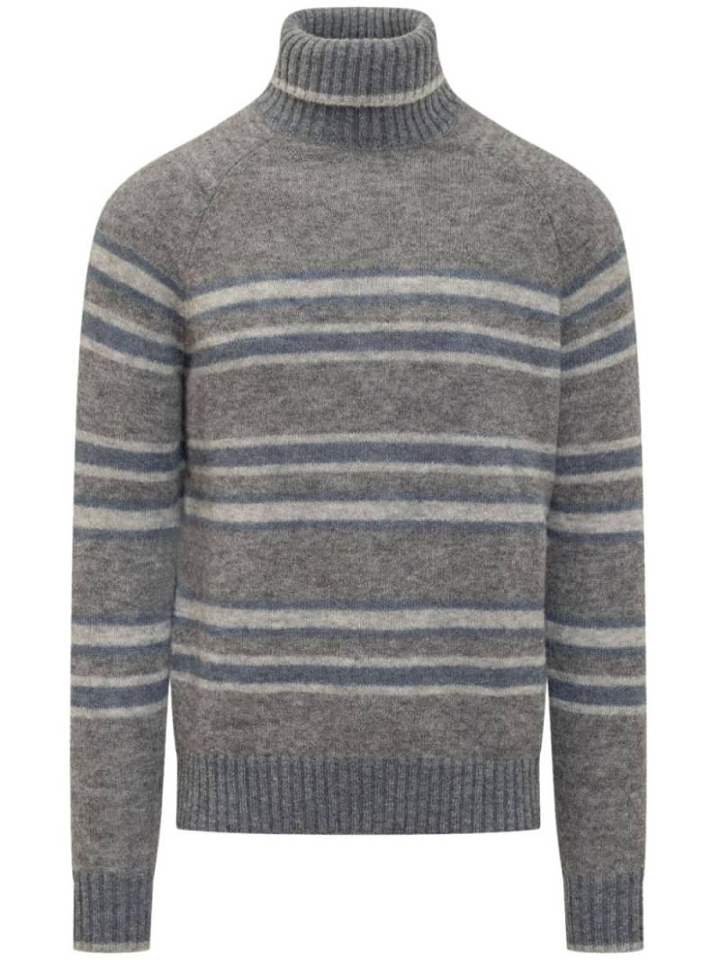 Malo striped jumper - Grey von Malo