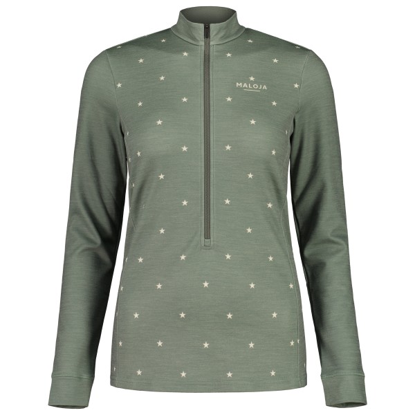 Maloja - Women's CopperbeechM. - Longsleeve Gr M oliv von Maloja